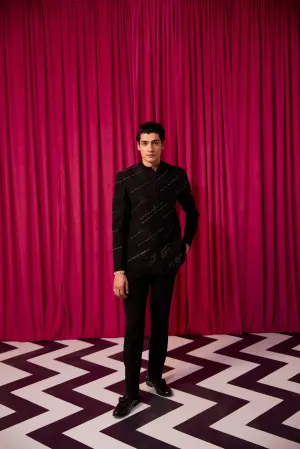 Electric bandhgala set
