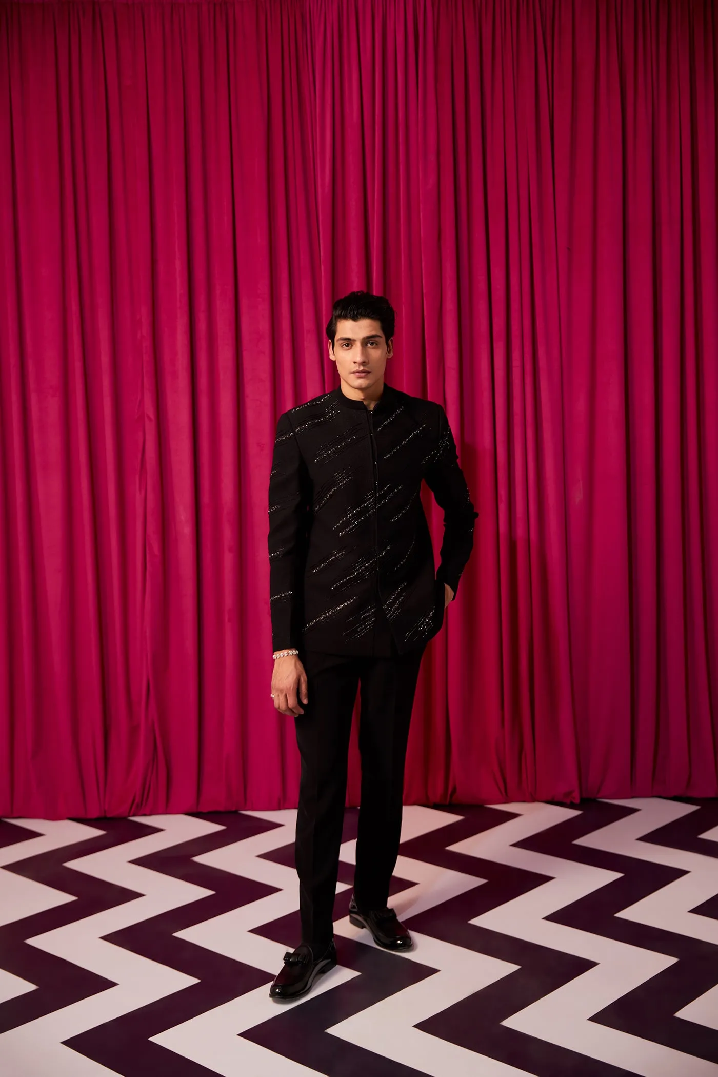 Electric bandhgala set