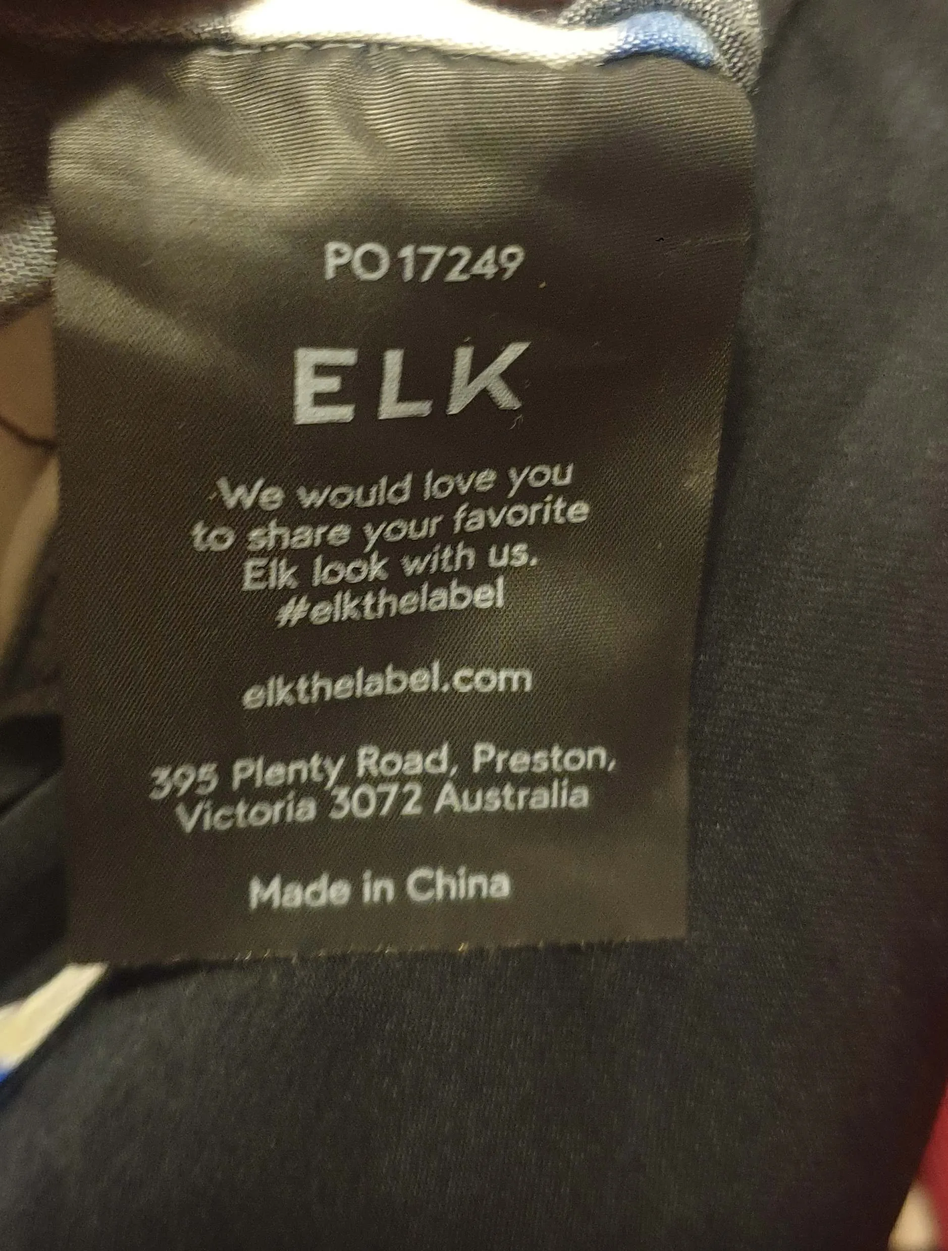 Elk silky feel "form pant" with shapes print size 8