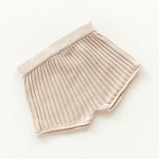 Essential Knit Shorts - Biscuit