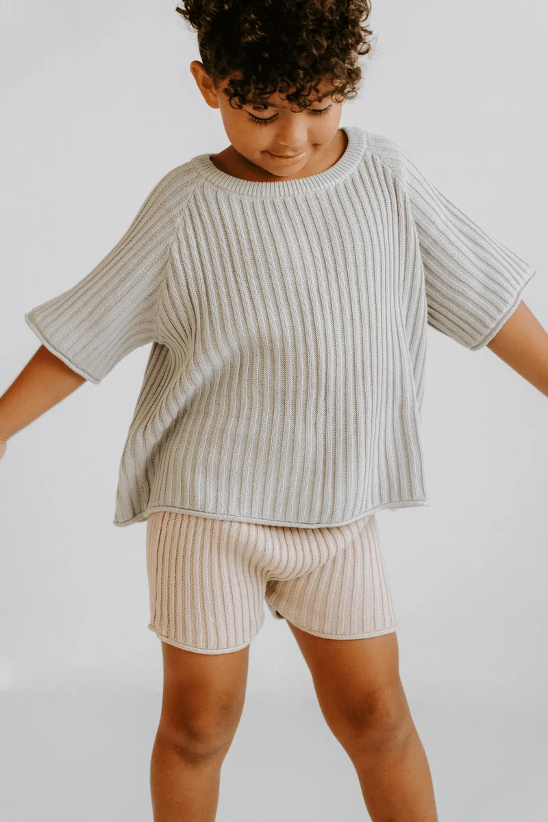 Essential Knit Shorts - Biscuit