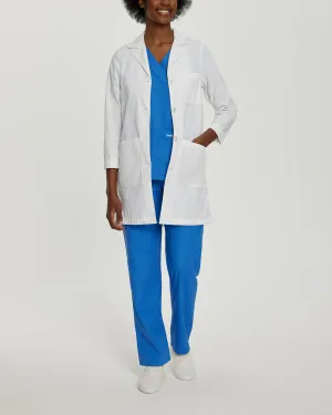 Essential Lab Coats 3155 Women's 3 Pocket Full Length White Coat White