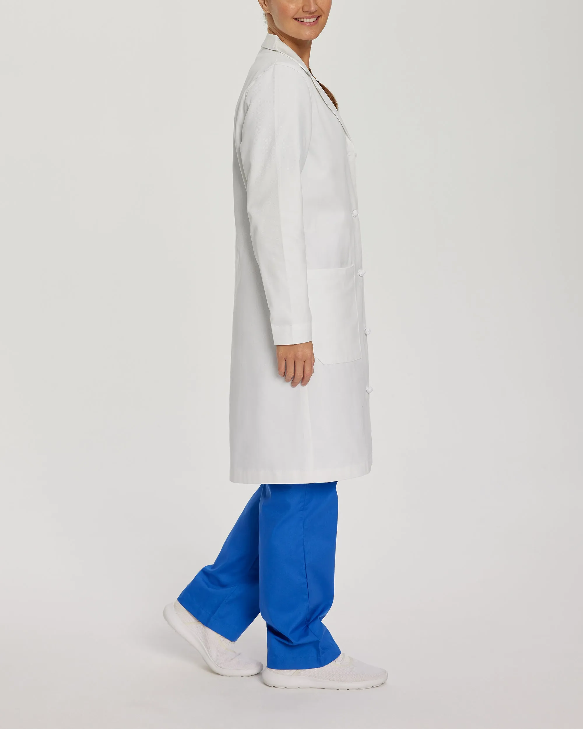 Essential Lab Coats 3172 Women's 3 Pocket Full Length White Coat White