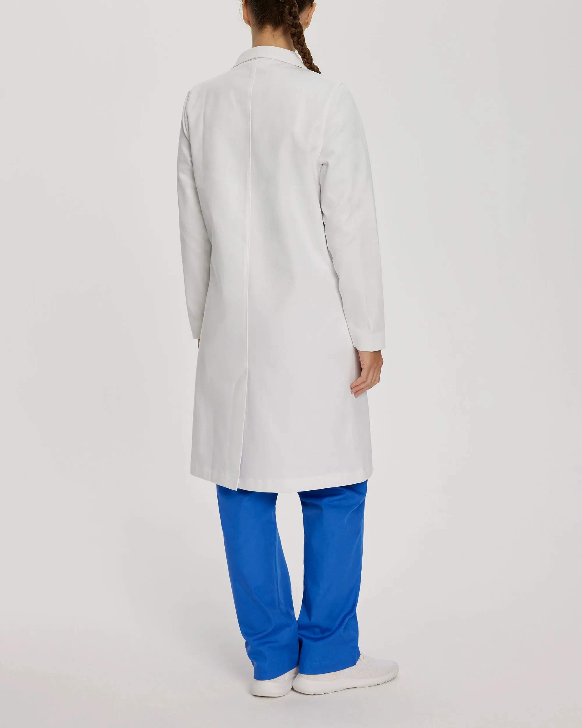 Essential Lab Coats 3172 Women's 3 Pocket Full Length White Coat White