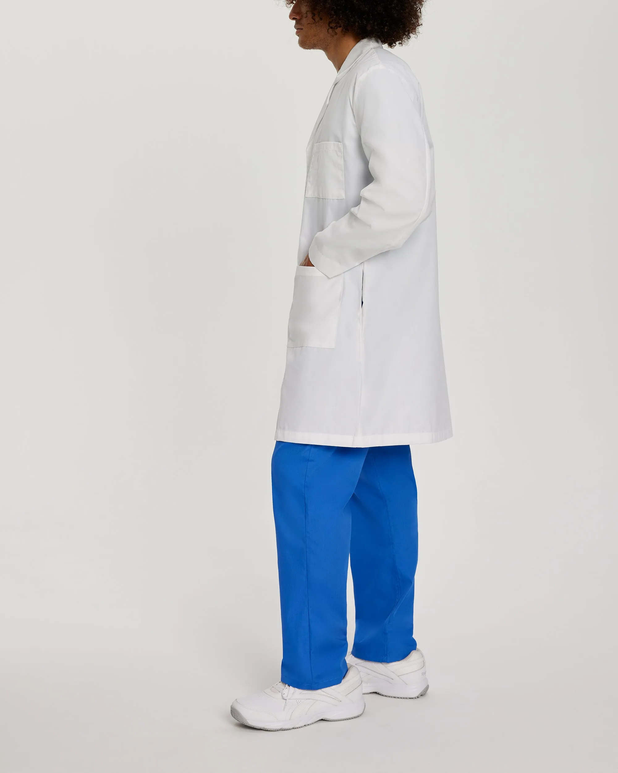 Essential Lab Coats 3187 Unisex 3 Pocket Full Length White Coat White