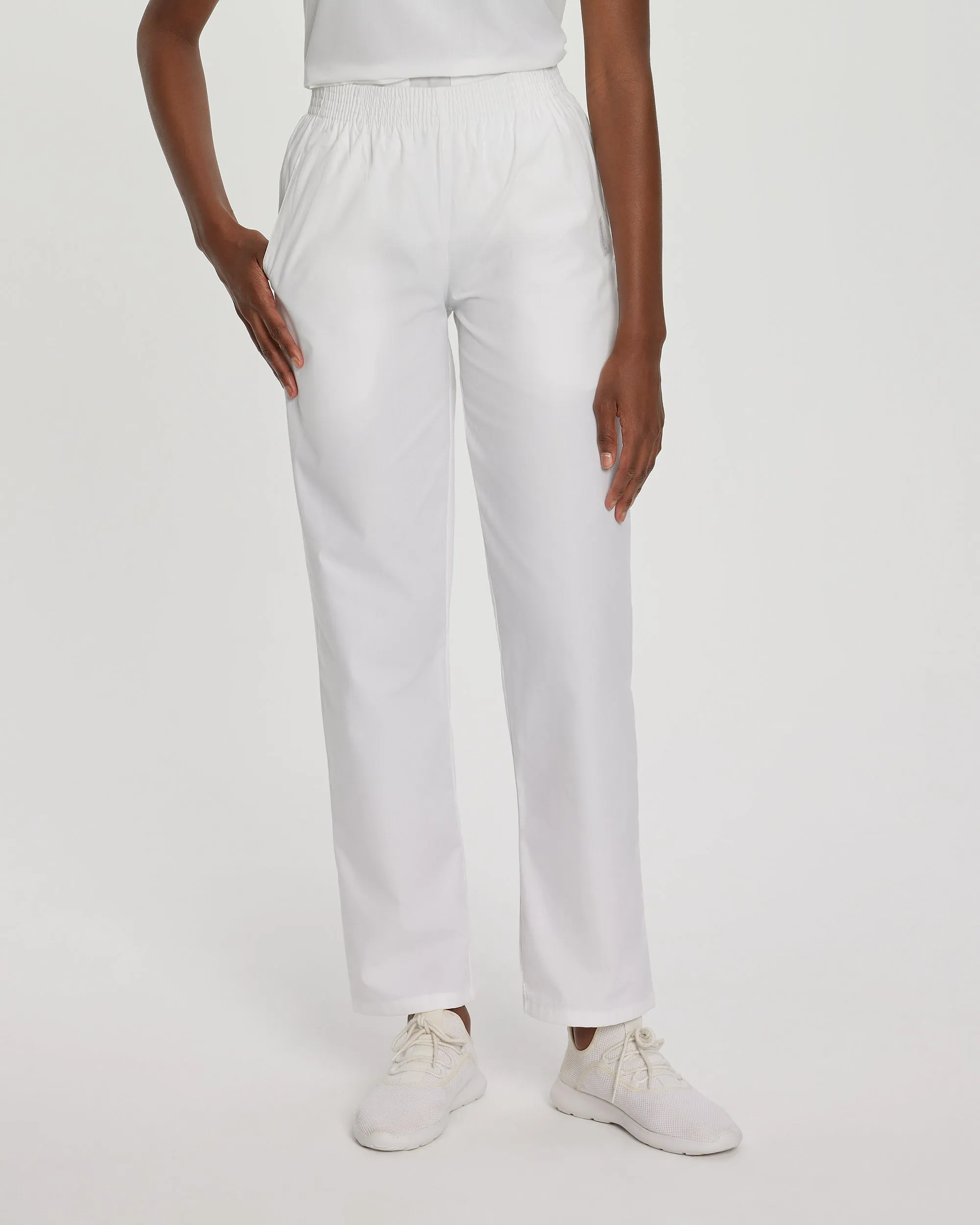 Essentials 8327 Women's Scrub Pants White