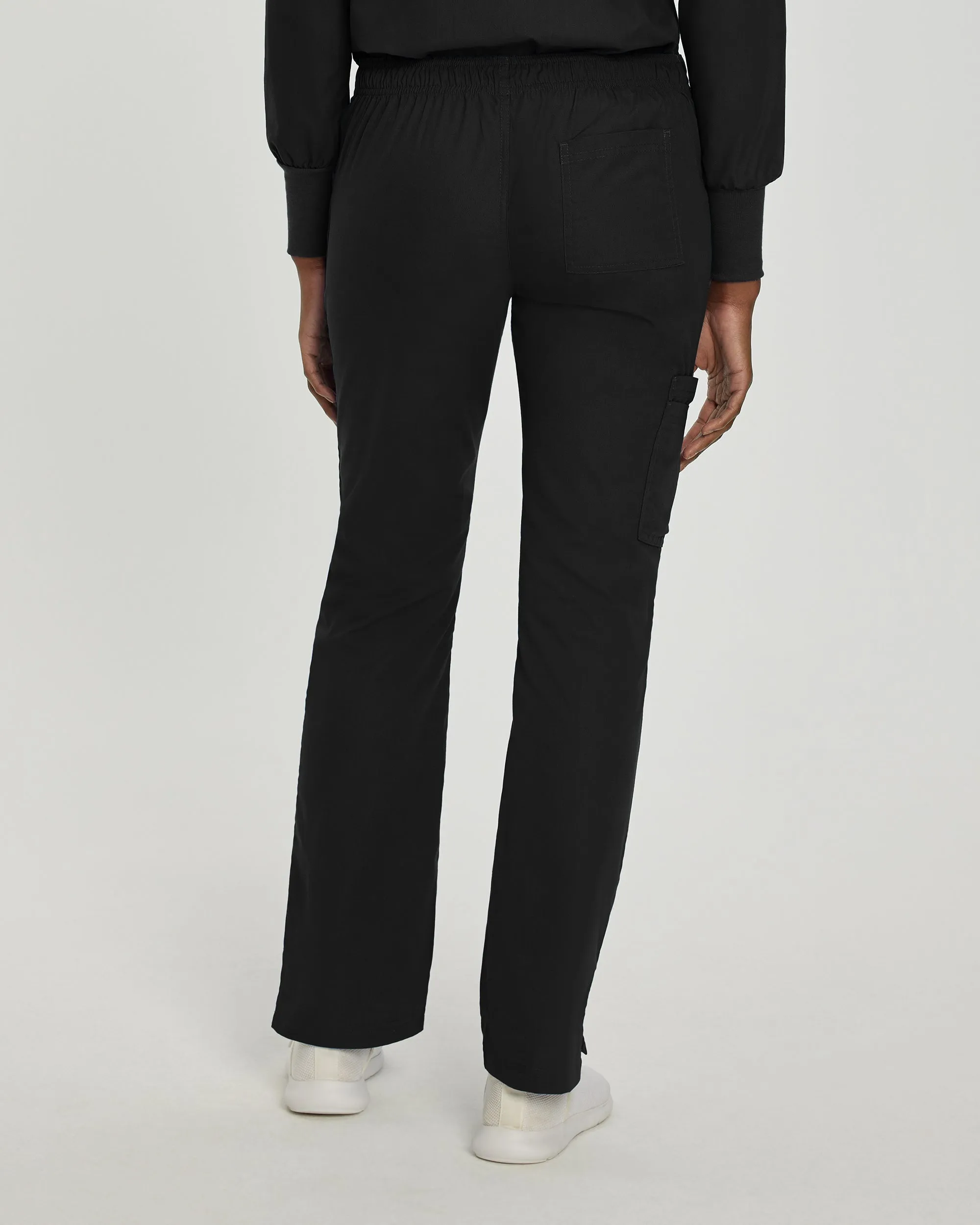 Essentials 8380 Women's Cargo Scrub Pants Black