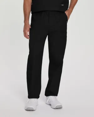Essentials 8555 Men's Cargo Scrub Pants Black
