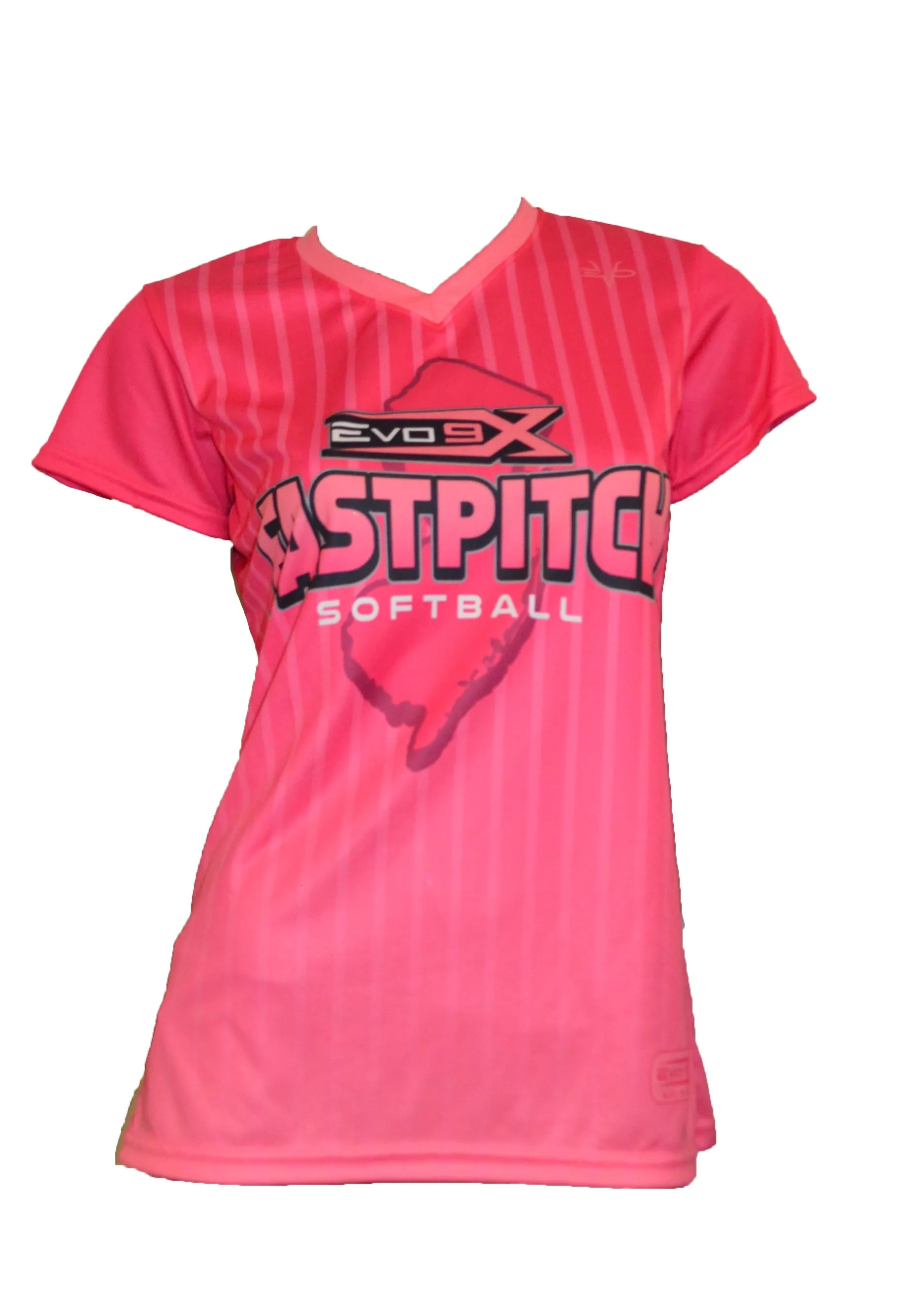 Evo9x FASTPITCH SOFTBALL Breast Cancer Awareness Shirt Pink
