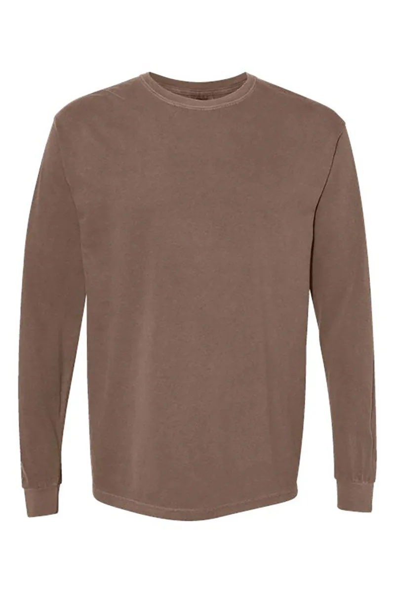Fall Vibes Floral Coquette Comfort Colors Heavyweight Long Sleeve T-Shirt