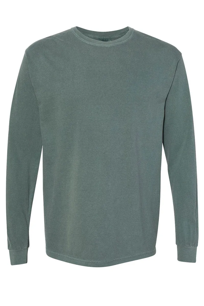 Fall Vibes Floral Coquette Comfort Colors Heavyweight Long Sleeve T-Shirt