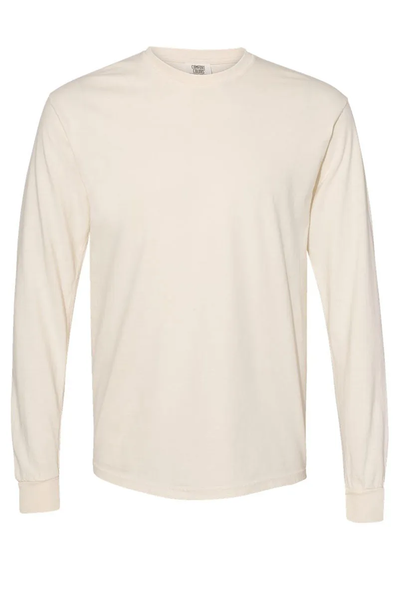 Fall Vibes Floral Coquette Comfort Colors Heavyweight Long Sleeve T-Shirt