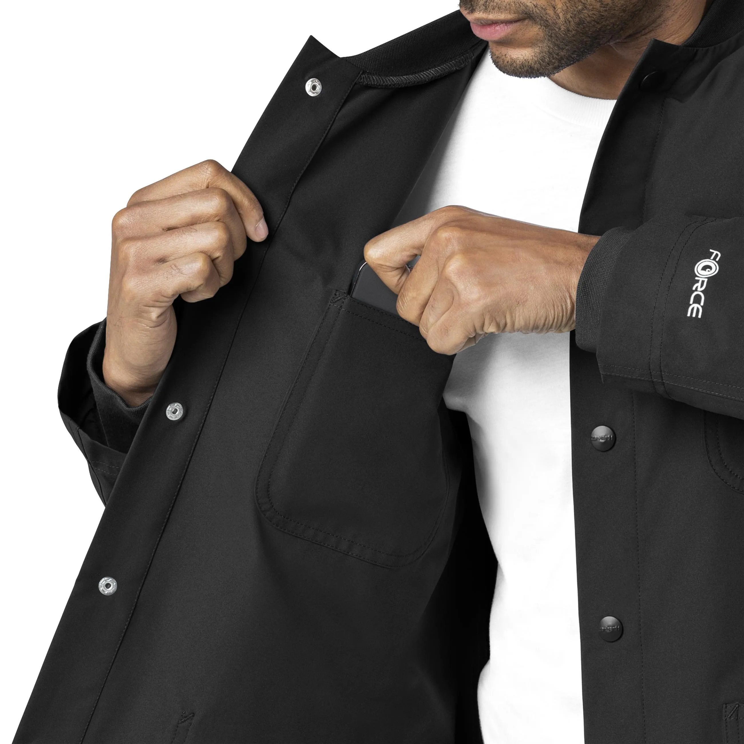 Force Essentials C85013 Unisex Chore Coat Black