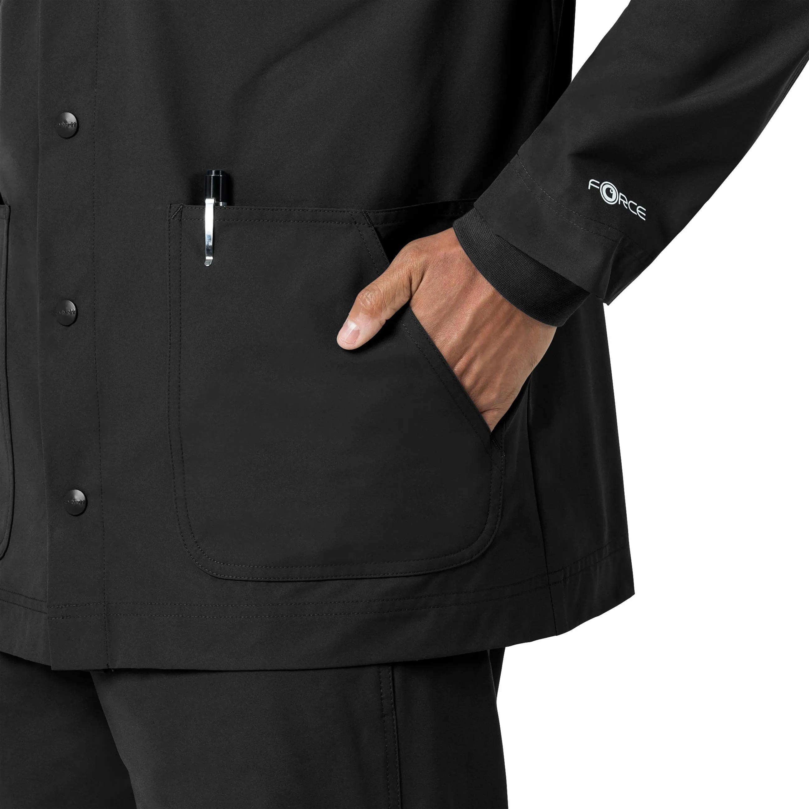 Force Essentials C85013 Unisex Chore Coat Black