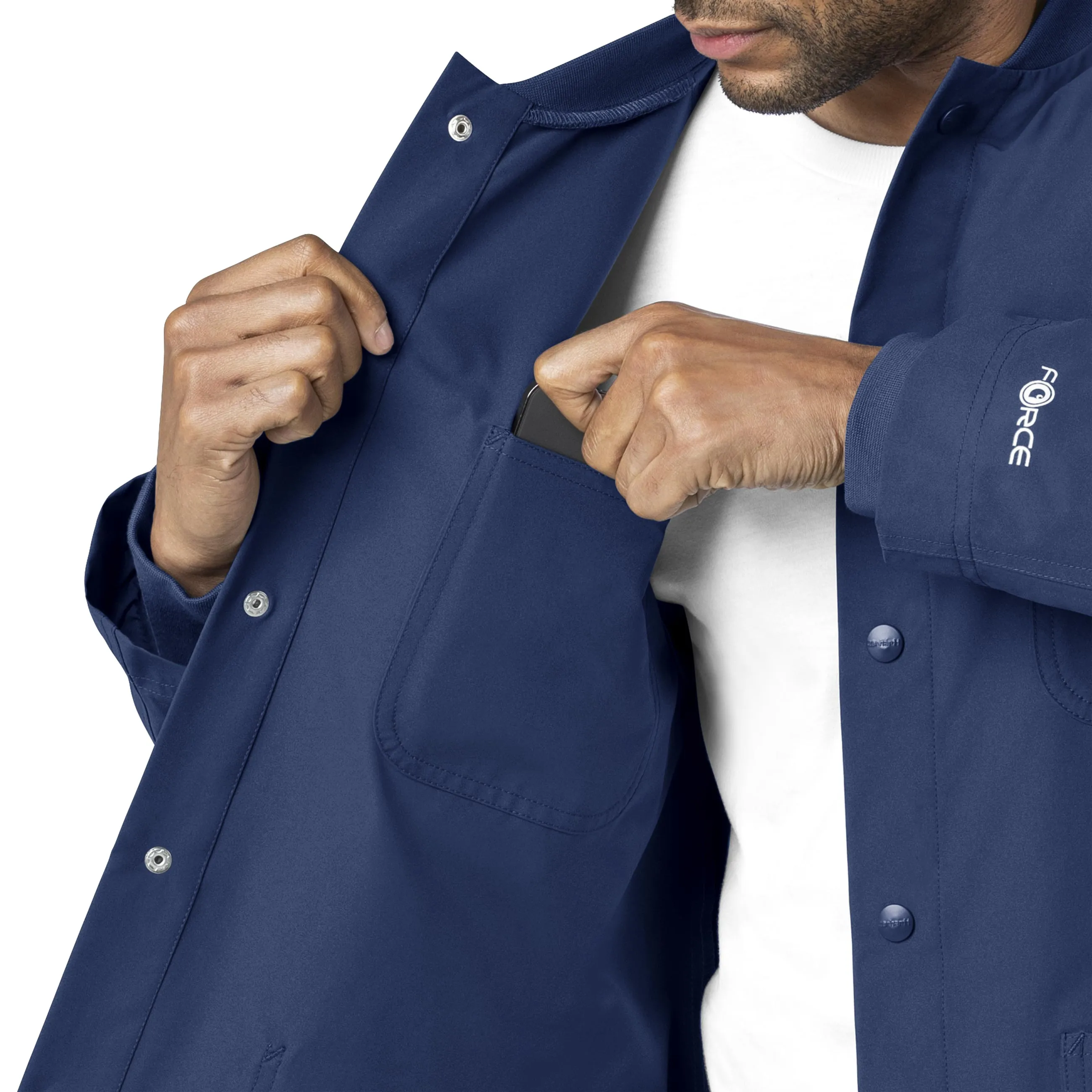 Force Essentials C85013 Unisex Chore Coat Navy