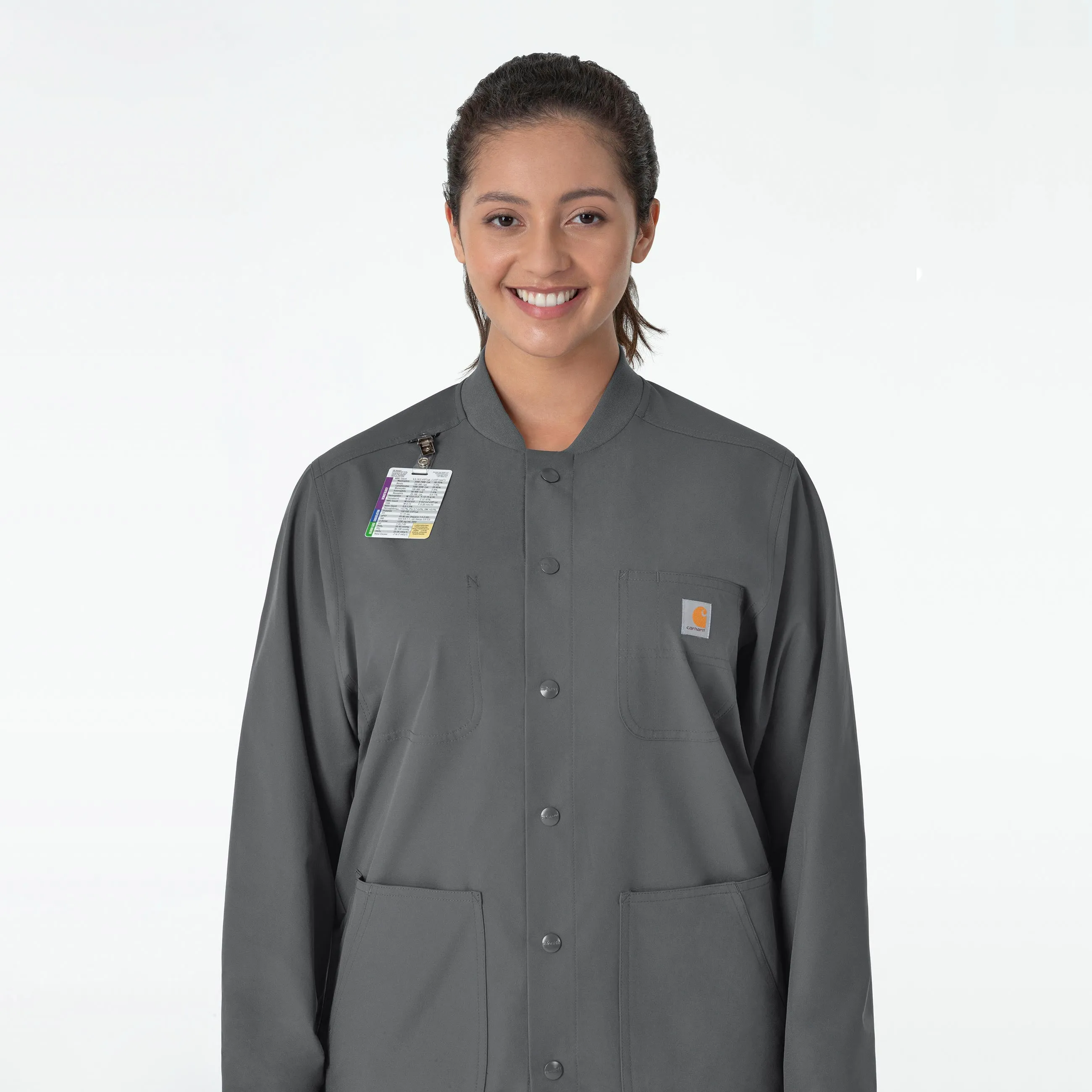 Force Essentials C85013 Unisex Chore Coat Pewter