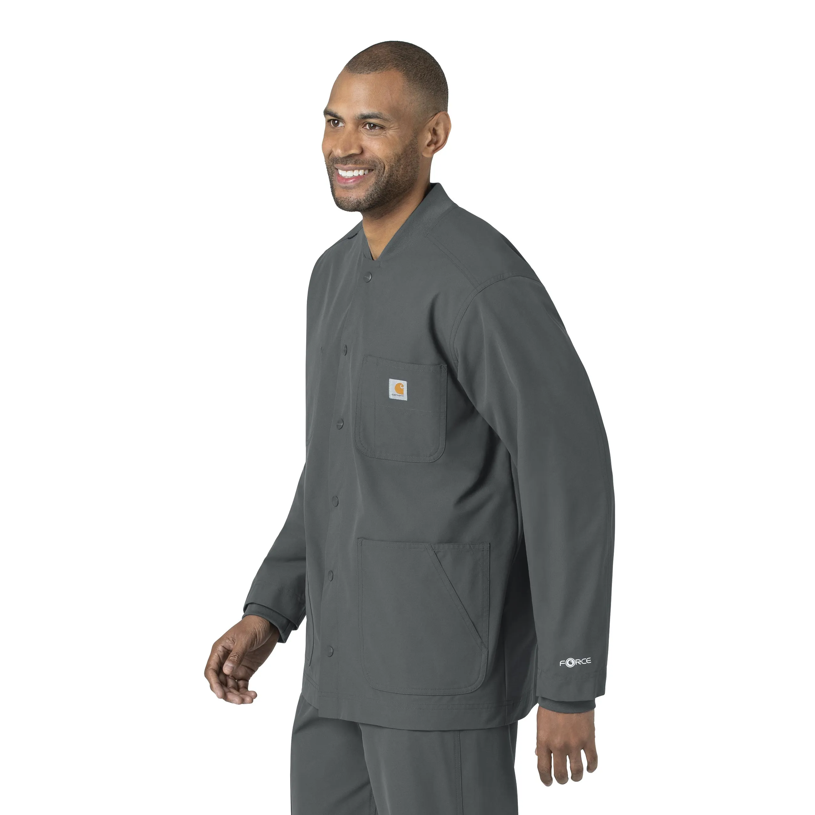 Force Essentials C85013 Unisex Chore Coat Pewter