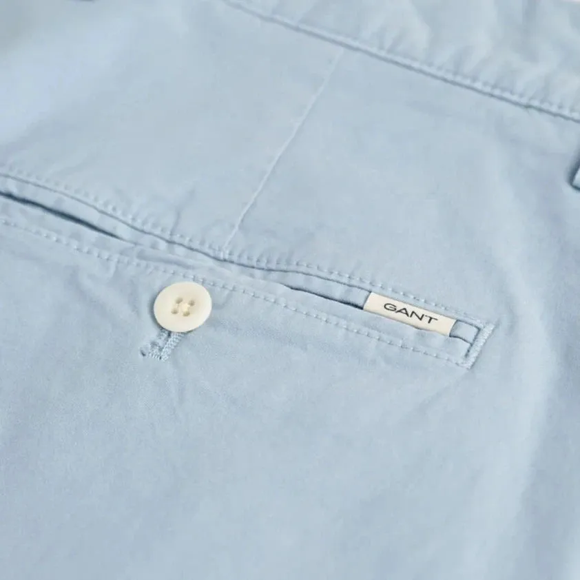 Gant Regular Fit Sunfaded Shorts - Light Blue