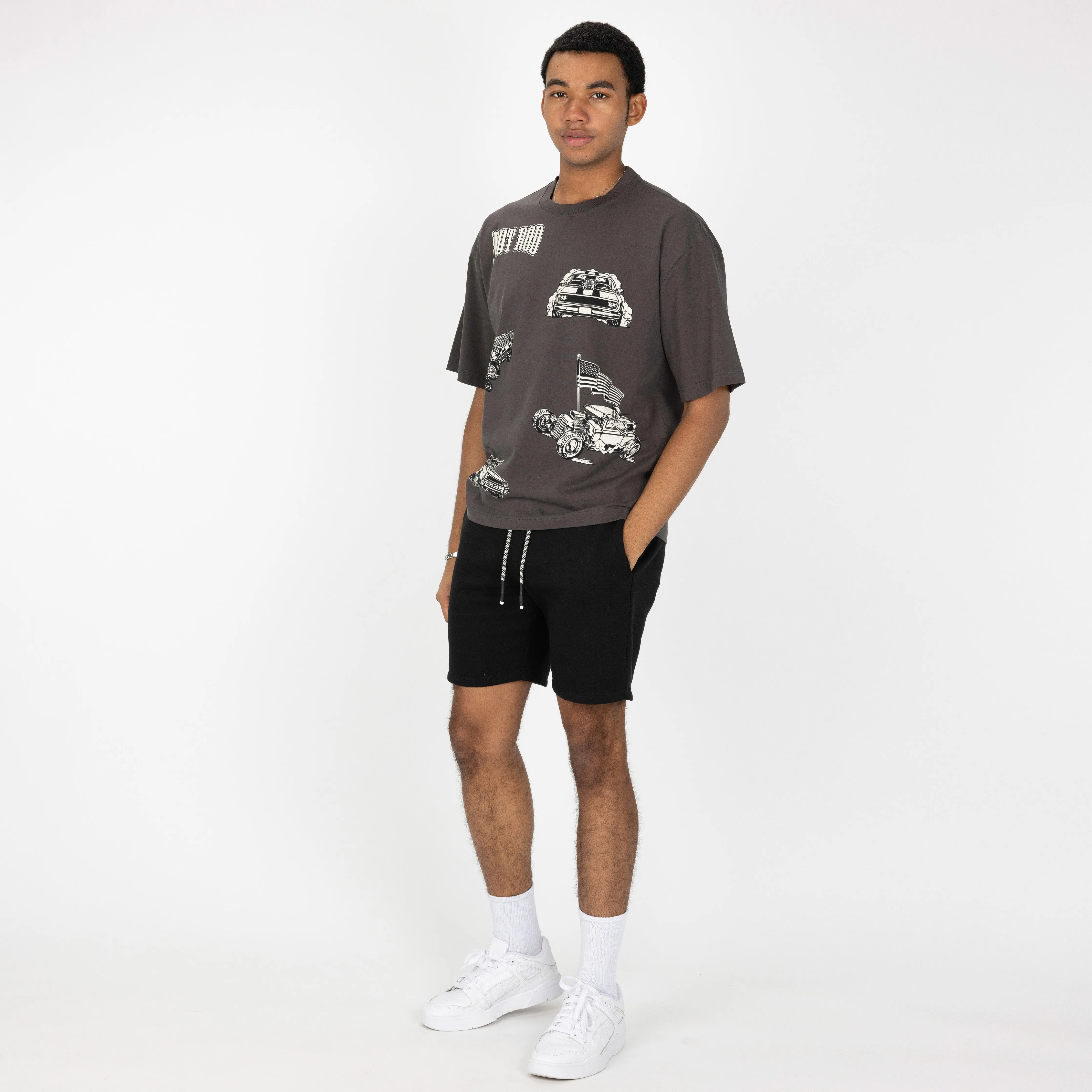 Gender Neutral Premium Fleece Shorts - Black