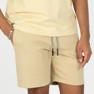 Gender Neutral Premium Fleece Shorts - Pale Khaki