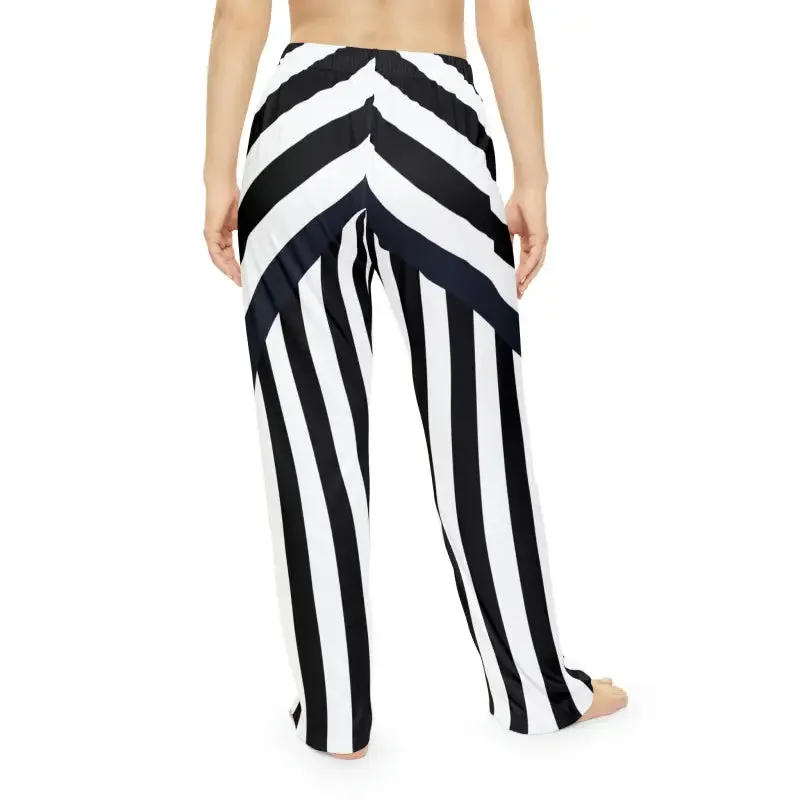 Get Comfy in Unique Black Stripes Pajama Pants