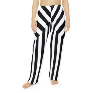Get Comfy in Unique Black Stripes Pajama Pants