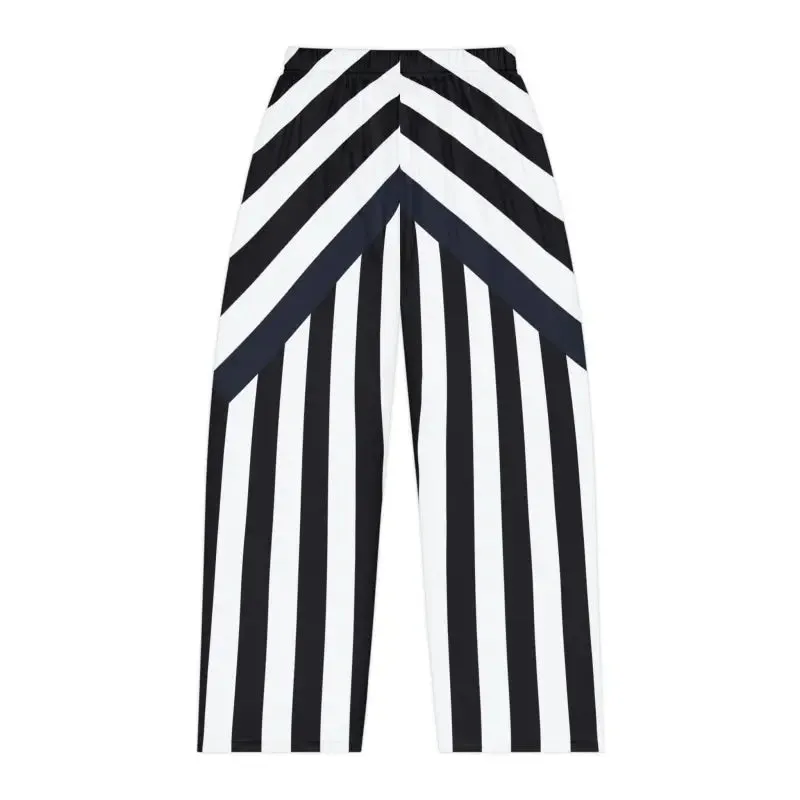 Get Comfy in Unique Black Stripes Pajama Pants