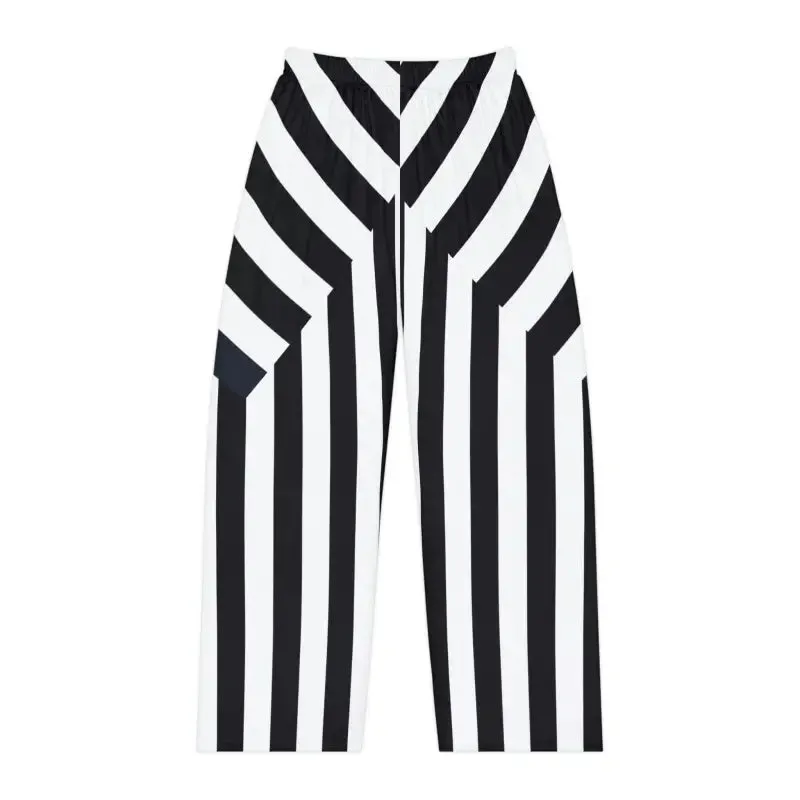 Get Comfy in Unique Black Stripes Pajama Pants