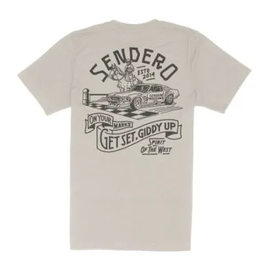 Giddy Up Tee in Sand