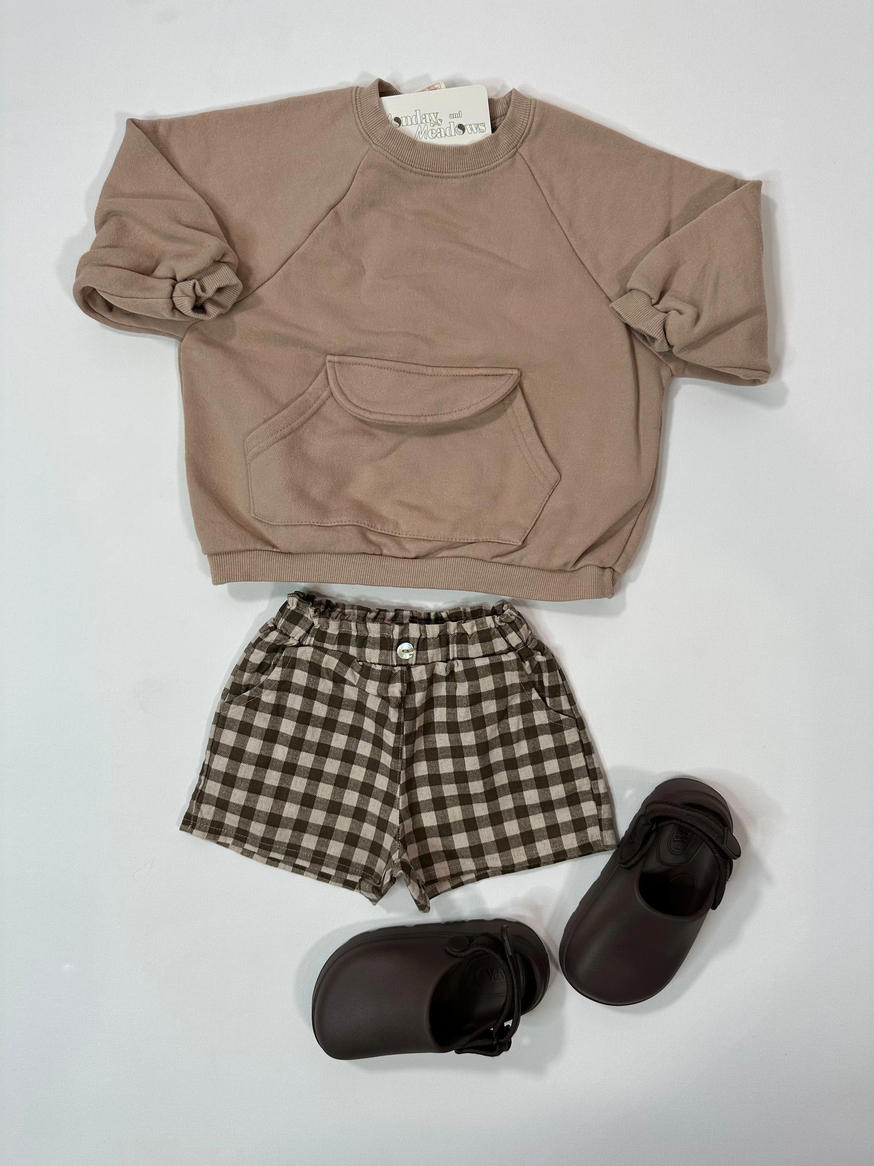 Gingham Linen Shorts