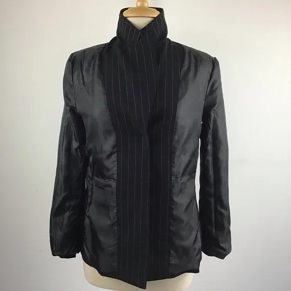 Giorgio Sant’ Angelo black and white pinstripe blazer. Vintage 80’s? Siz…