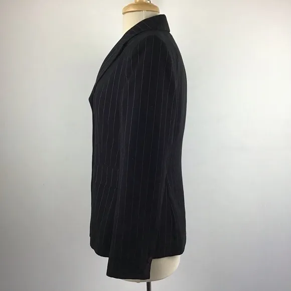Giorgio Sant’ Angelo black and white pinstripe blazer. Vintage 80’s? Siz…