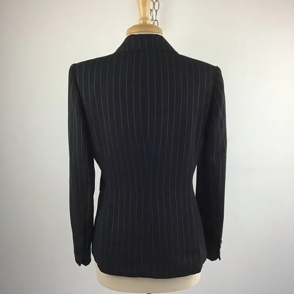 Giorgio Sant’ Angelo black and white pinstripe blazer. Vintage 80’s? Siz…