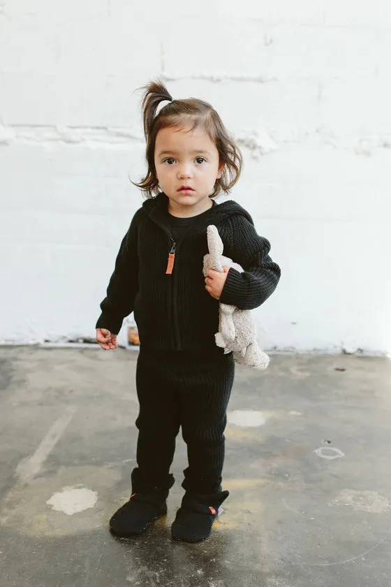 Goumikids - Knit Hoodie - Shadow