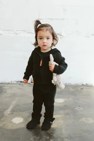 Goumikids - Knit Hoodie - Shadow