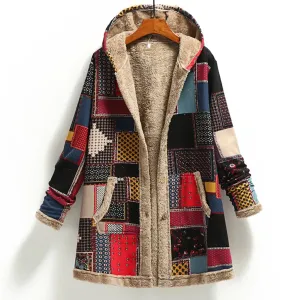 Gretchen™ | Fuzzy Patchwork Jacket
