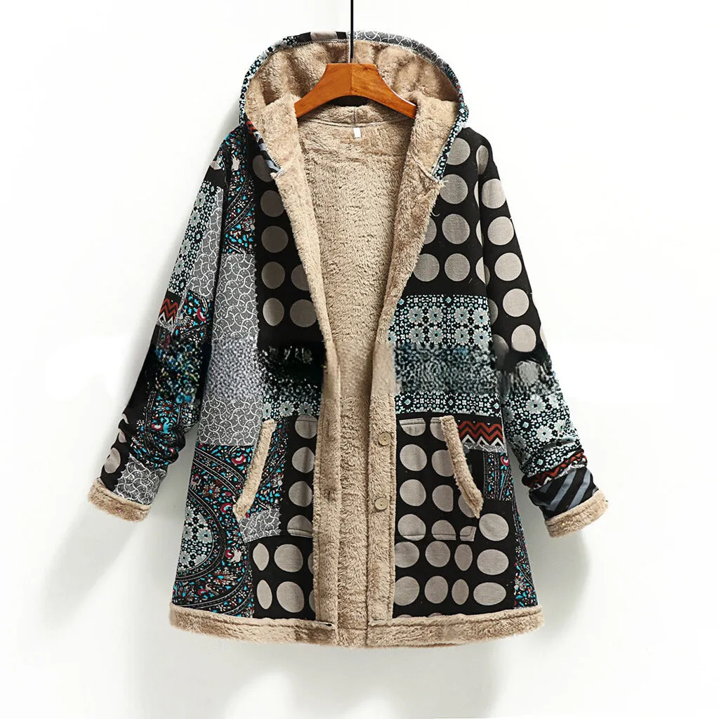 Gretchen™ | Fuzzy Patchwork Jacket