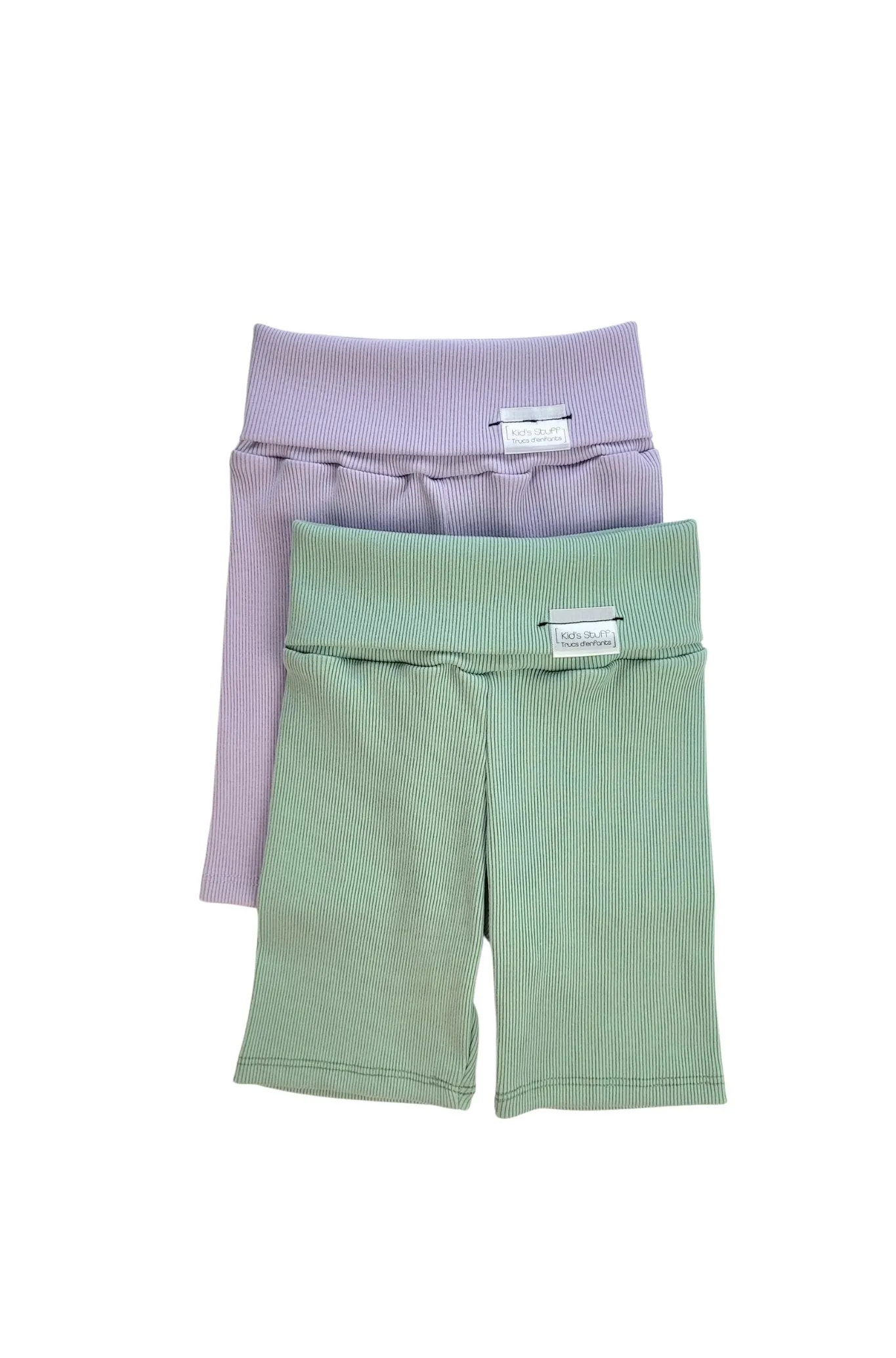 Grow With Me Biker Shorts | Minted Sage Rib