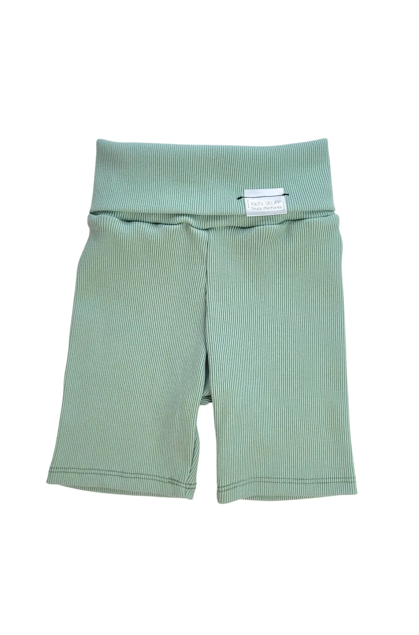 Grow With Me Biker Shorts | Minted Sage Rib