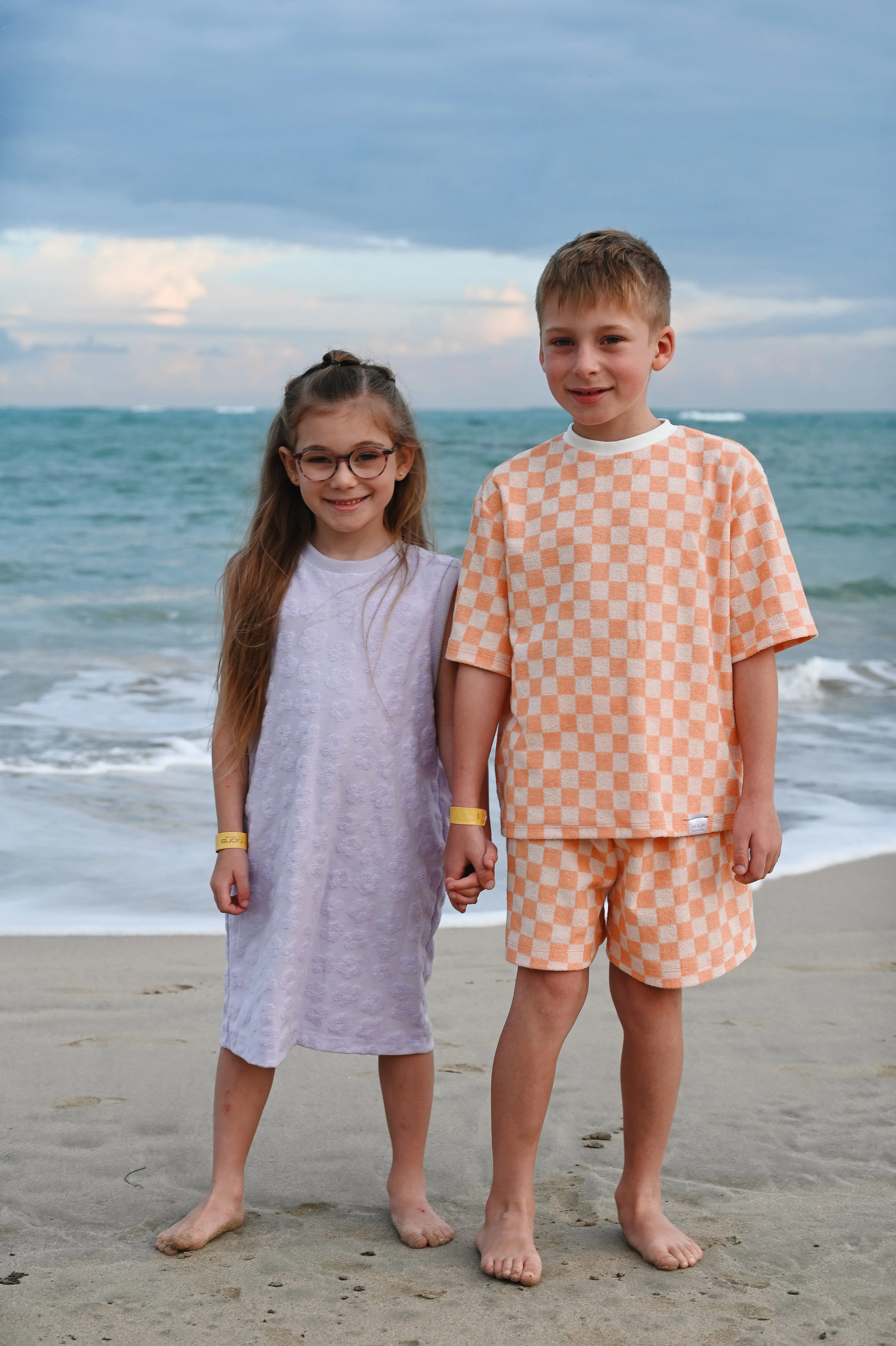 Grow With Me Wide Shorts | Clementine Sorbet Checkered