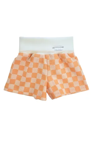 Grow With Me Wide Shorts | Clementine Sorbet Checkered