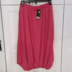 Halara Midi Harem Boho Skirt Pants - L - NWT