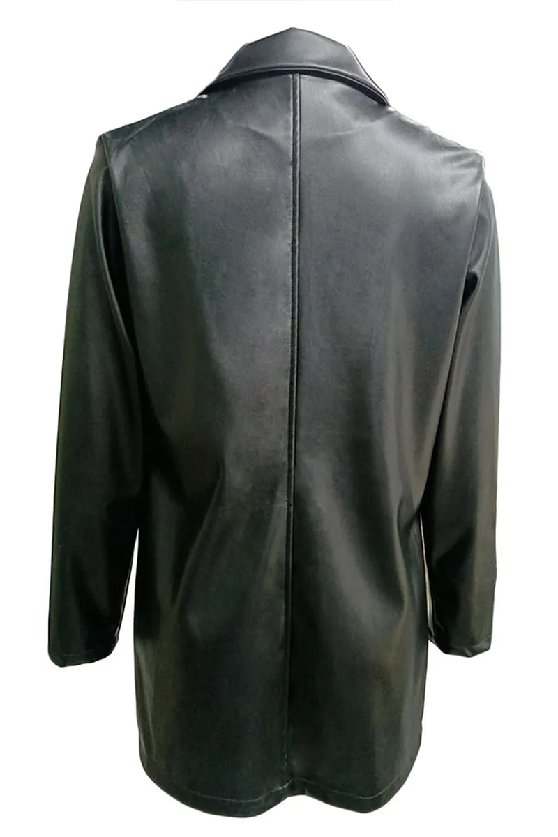 HCR1221 Luxe Leather Blazer Outerwear
