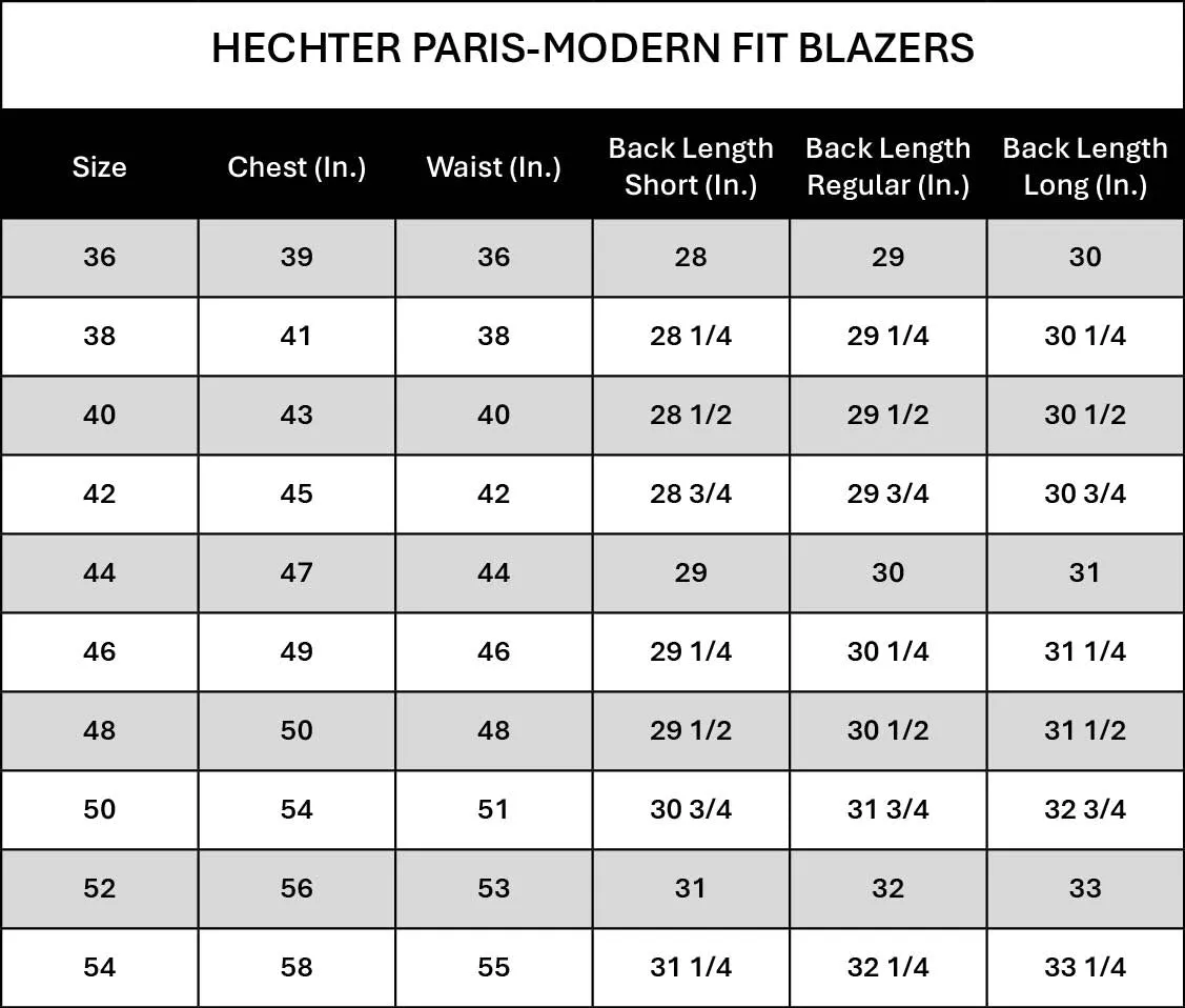 Hechter Paris Charcoal Plaid Modern Fit Wool Suit