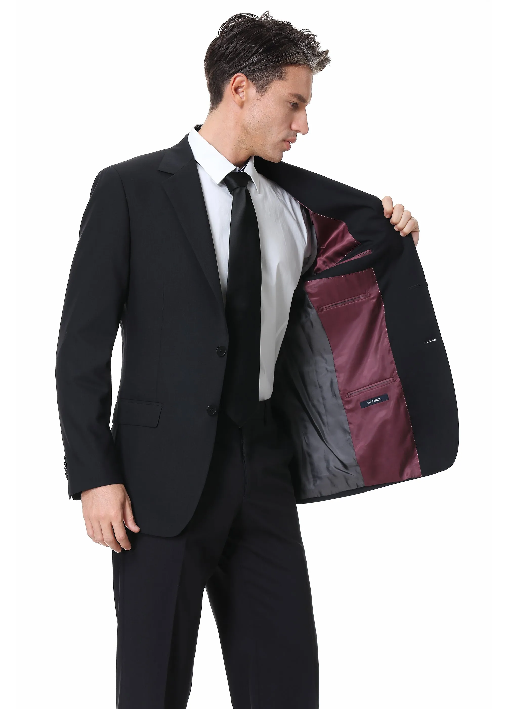Hechter Paris Modern Fit Wool Suit