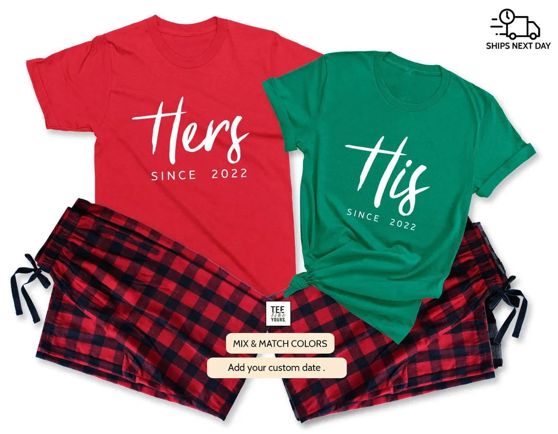 His & Hers - couple matching Pajamas