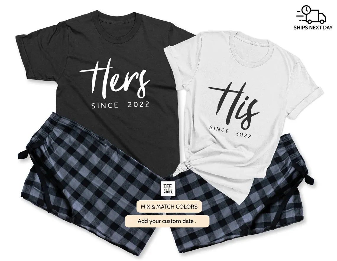 His & Hers - couple matching Pajamas