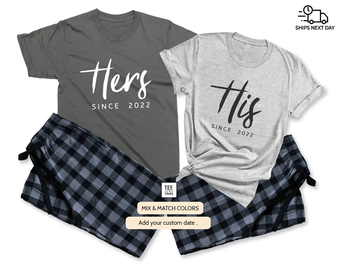 His & Hers - couple matching Pajamas