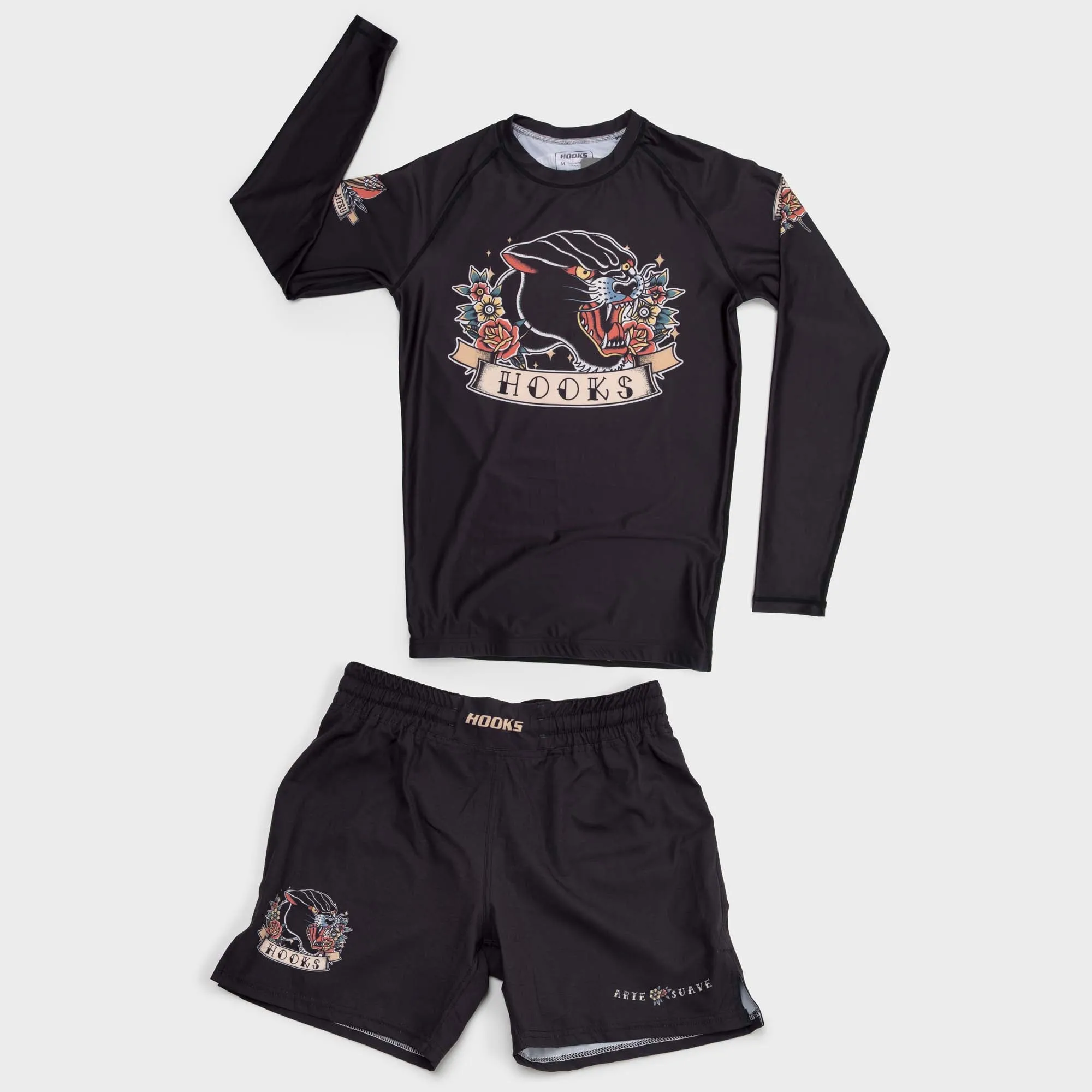Hooks BJJ Grappling Shorts - Pantera Negra