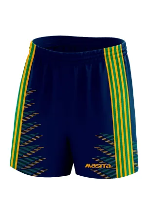 Hydro Gaelic Shorts Navy/Green/Amber Adult